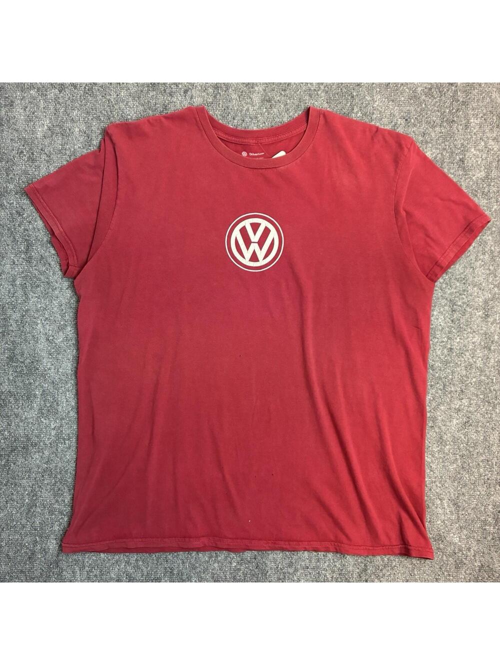 Official Volkswagen Drive gear Burgundy Small Logo T Shirt